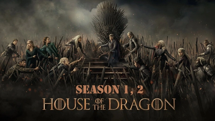 Download House of the Dragon (2022-2024) Season 1, 2 Hindi (DD5.1) & English WEB-DL Dual Audio HBO Max Original Web Series 480p 720p 1080p